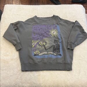 Grateful Dead Gray Crewneck sweatshirt Vintage Sunburst Design Small AEO